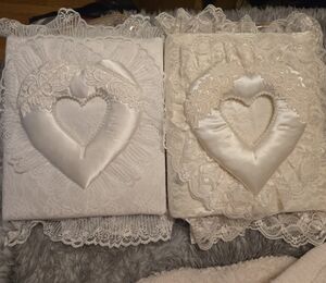 Large Handcrafted Elegant Lace Photo Album - Only 1 Cream/Champagne Album Left.